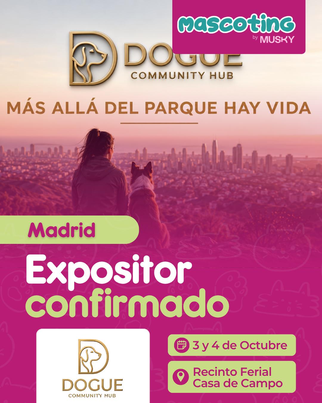 DOGUE, expositor confirmado en Mascoting by Musky Madrid los días 3 y 4 de octubre